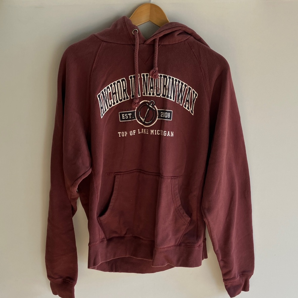 Men's Burgundy Hoodie